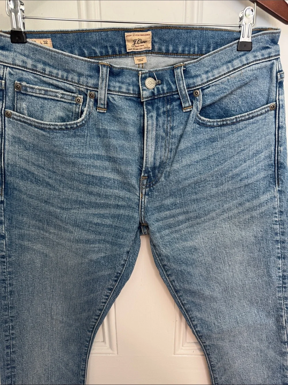 J. Crew 250 Skinny-fit stretch jean in light wash